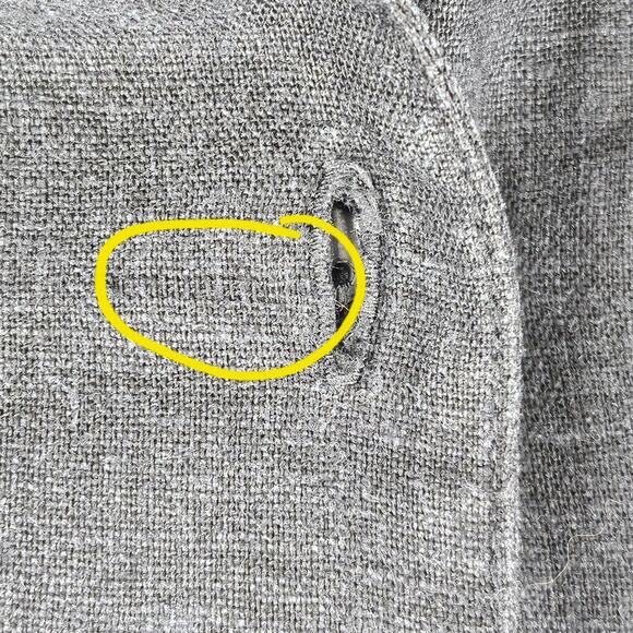 CHRISTOPHER & BANKS WOMEN'S BLUE BUTTON-UP LONG SLEEVE SHACKET – SIZE LARGE - Picture 6 of 11